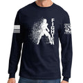 Fighter Silhouette Long Sleeve T-shirt