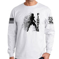 Fighter Silhouette Long Sleeve T-shirt