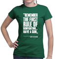 First Rule of Gunfight Ladies T-shirt