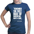 First Rule of Gunfight Ladies T-shirt
