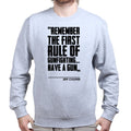 First Rule of Gunfight Mens Sweatshirt