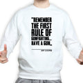First Rule of Gunfight Mens Sweatshirt