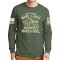 Four Wheels Move The Body Long Sleeve T-shirt