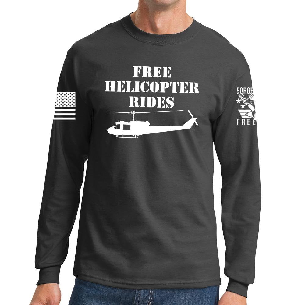 Free Helicopter Rides Long Sleeve T-shirt