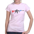 A Well Regulated Militia Rifle Ladies T-shirt