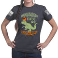 Fuddasaurus Says - 5.56 Is A Poodle Killer Ladies T-shirt
