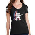Ladies Funkalicious AR-15 Astronaut V-Neck T-shirt