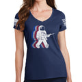 Ladies Funkalicious AR-15 Astronaut V-Neck T-shirt