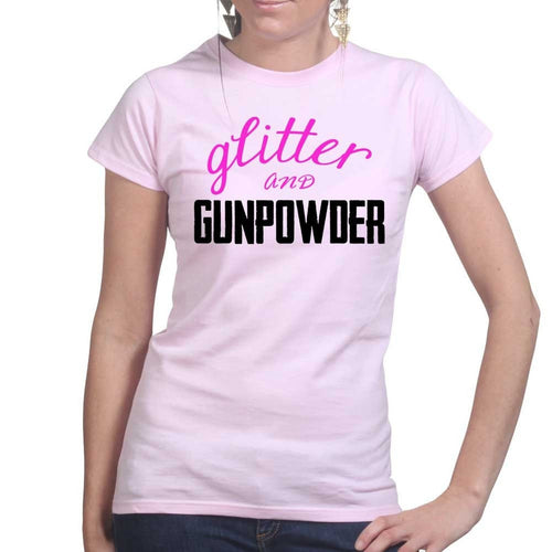 Ladies Glitter and Gunpowder T-shirt