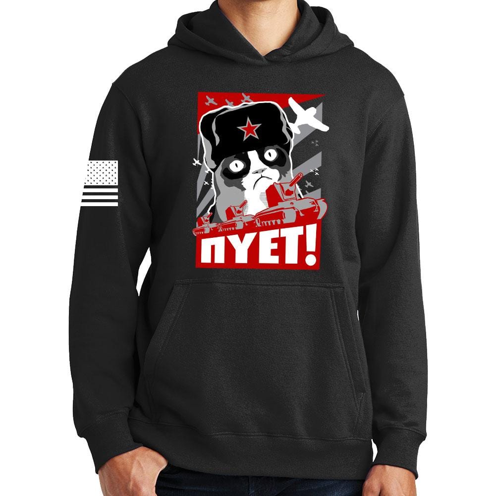 NIET Grumpy Russian Cat Hoodie