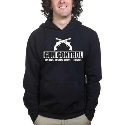 Unisex Gun Control Using Both Hands Hoodie