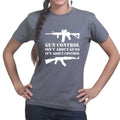 Gun Control Ladies T-shirt
