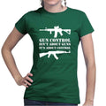 Gun Control Ladies T-shirt