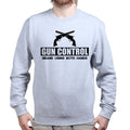Unisex Gun Control Using Both Hands Sweatshirt