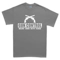 Men's Gun Control Using Both Hands T-shirt