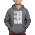 Armed Defence Irony Hoodie