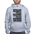 Armed Defence Irony Hoodie