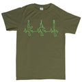 Gun Heartbeat Men's T-shirt