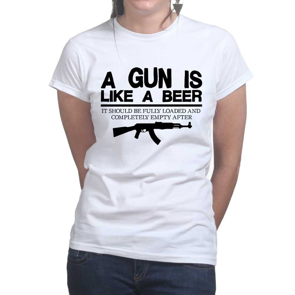 Ladies Guns & Beer T-shirt