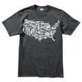 US Guns Map Mens T-shirt