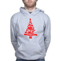 Guns Christmas Tree Mens Hoodie