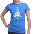 Guns Christmas Tree Ladies T-shirt