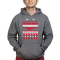 Guns Ugly Christmas Mens Hoodie