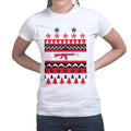 Guns Ugly Christmas Ladies T-shirt