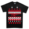 Guns Ugly Christmas Mens T-shirt