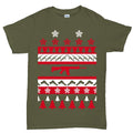 Guns Ugly Christmas Mens T-shirt