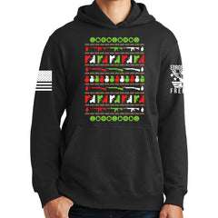 Guns N Grenades Ugly Christmas Hoodie