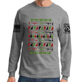 Guns Christmas Ugly Long Sleeve T-shirt