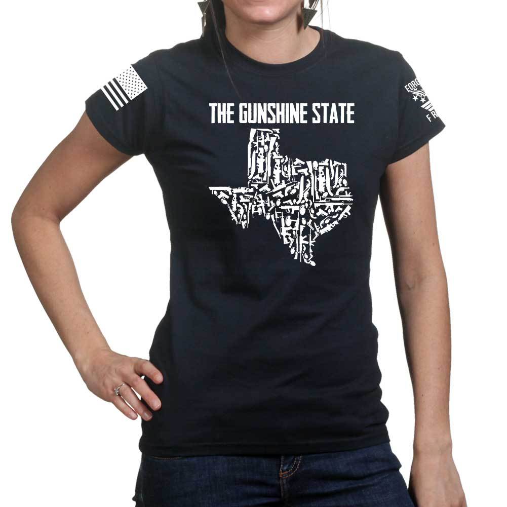 Texas The Gunshine State Ladies T-shirt