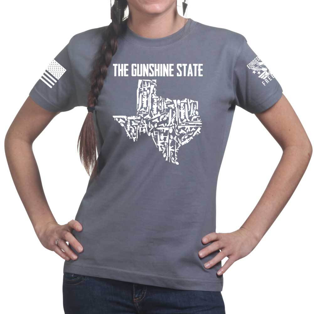 Texas The Gunshine State Ladies T-shirt