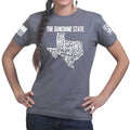 Texas The Gunshine State Ladies T-shirt