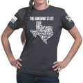 Texas The Gunshine State Ladies T-shirt