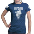 Freedom Lovin' Gun Whore Ladies T-shirt