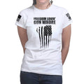 Freedom Lovin' Gun Whore Ladies T-shirt
