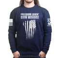 Freedom Lovin' Gun Whore Unisex Sweatshirt