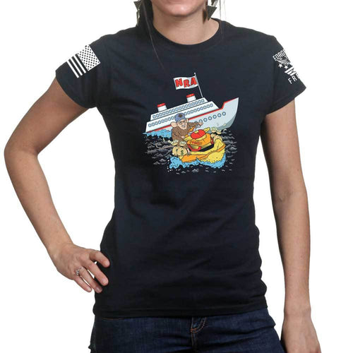 Sinking Ship Ladies T-shirt