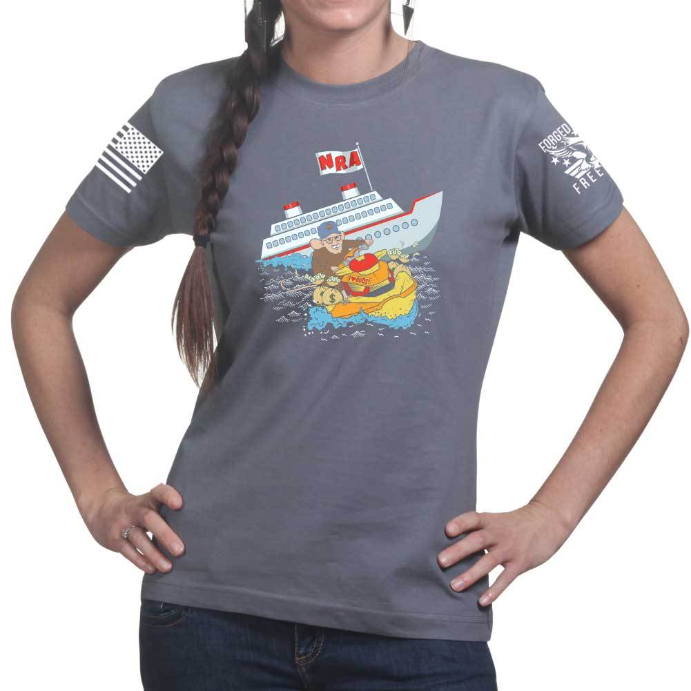 Sinking Ship Ladies T-shirt