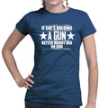 Ladies She's Holding A Gun T-shirt