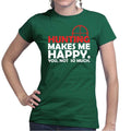 Hunting Makes Me Happy Ladies T-shirt