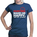Hunting Makes Me Happy Ladies T-shirt