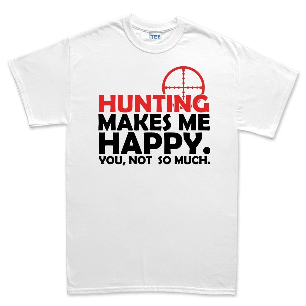 Hunting Makes Me Happy Men's T-shirt