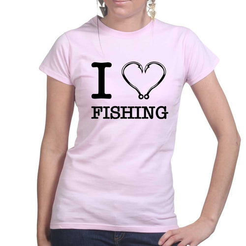 I Love Fishing Ladies T-shirt