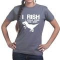 IRish T-Rex Ladies T-shirt