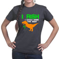 IRish T-Rex Ladies T-shirt