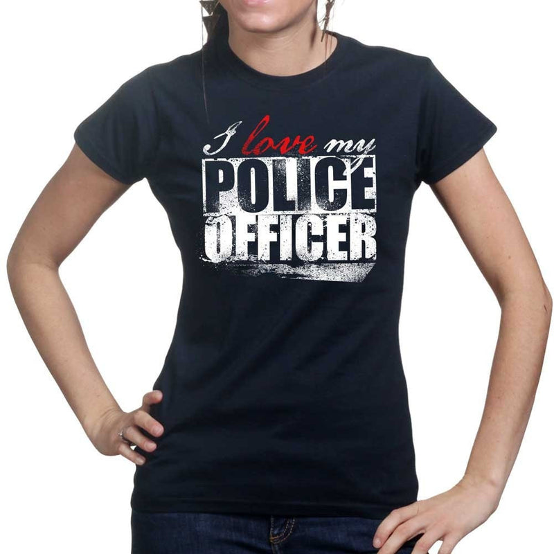 Ladies I Love My Police Officer T-shirt