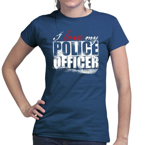 Ladies I Love My Police Officer T-shirt